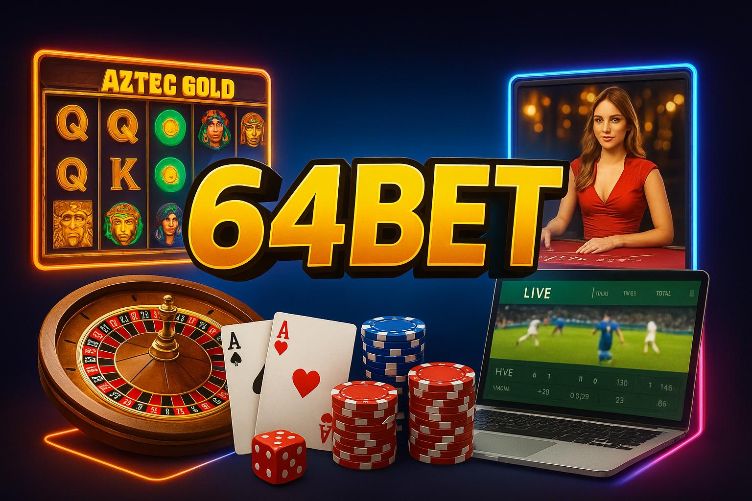 Jogos de cassino online inovadores e emocionantes na 64BET