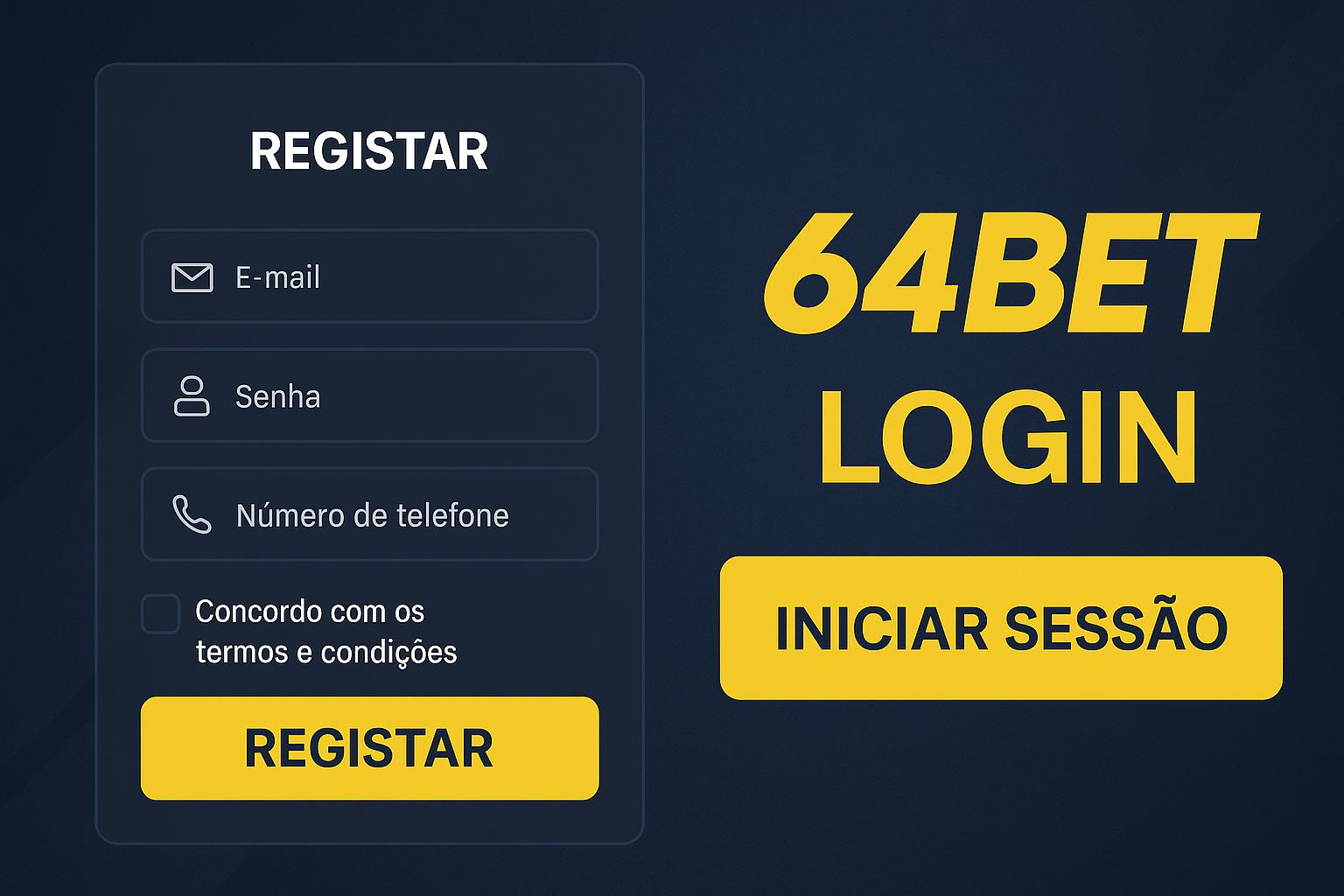 Não Perca tempo, o rRgistro na site 64BET